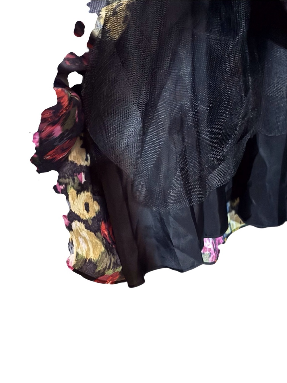 Moulinette Soeurs Anthro Size 4 French Fields Floral Dress Gown Whimsy Pink Bow - Picture 6 of 10